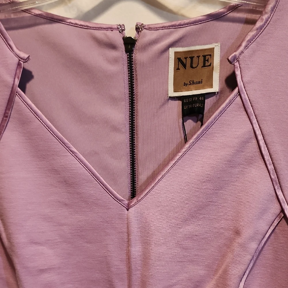 Nue by Shani Lilac Short Sleeve Dress - Picture 5 of 12